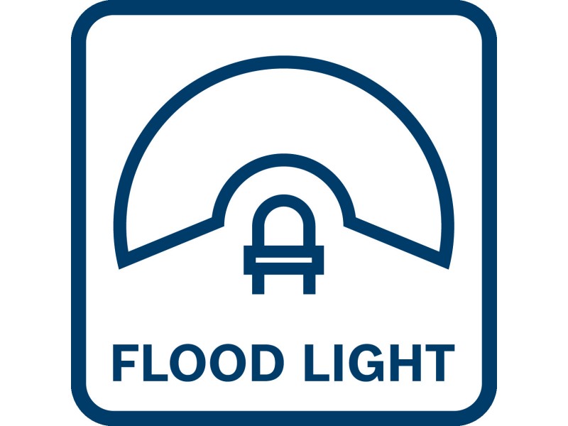 Brezžična svetilka Bosch za uporabo na gradbišču GLI 18V-3000, 06014A8100